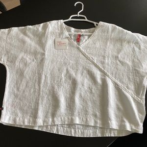 Babette 100% Linen boxy top